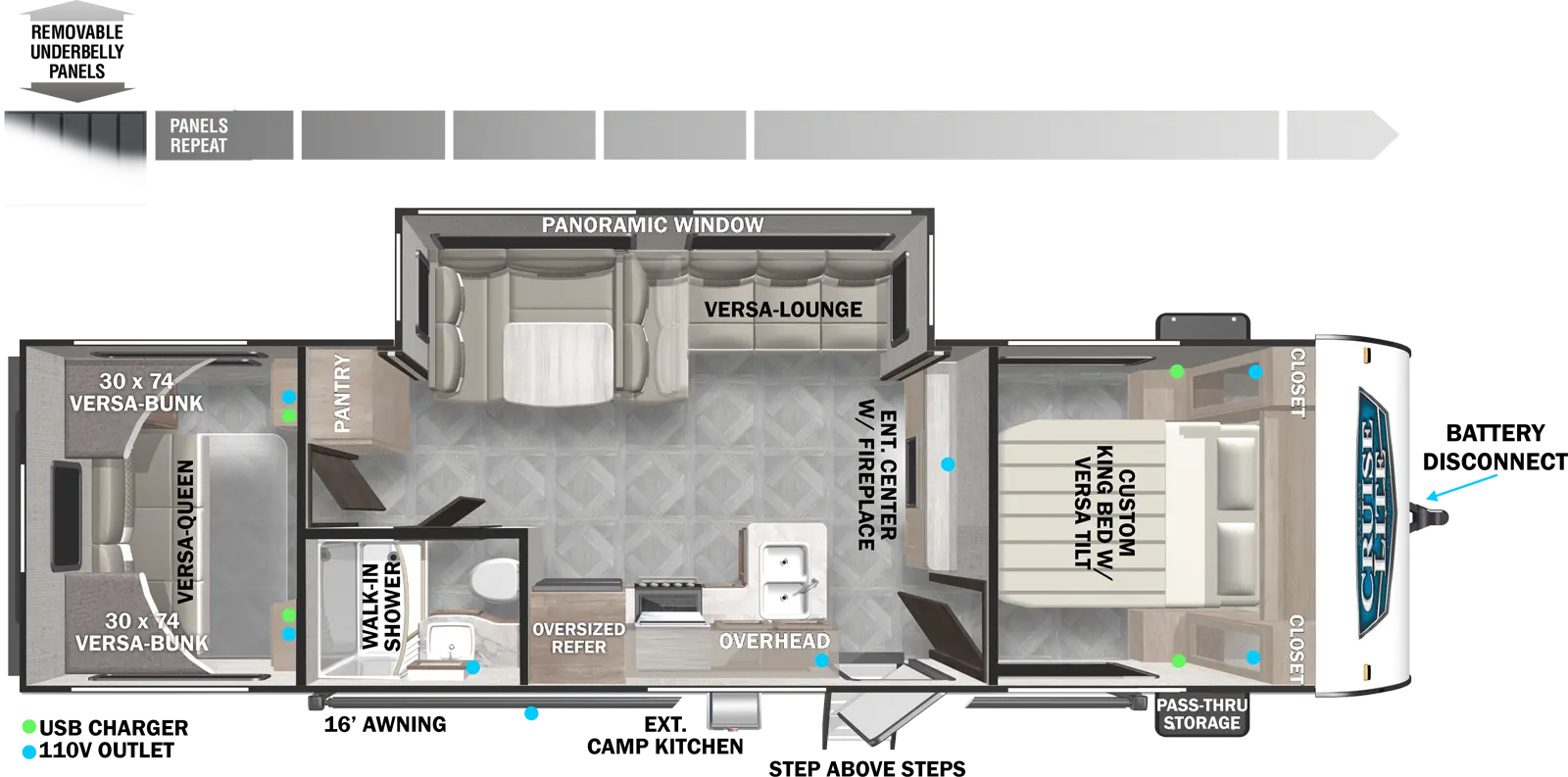 Cruise Lite 28VBXL Floorplan